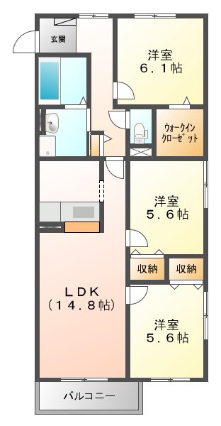 アルエット モンターニュの間取り