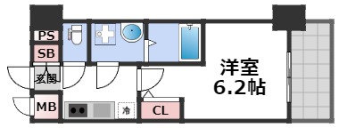 エスリード阿波座プライムコートの間取り