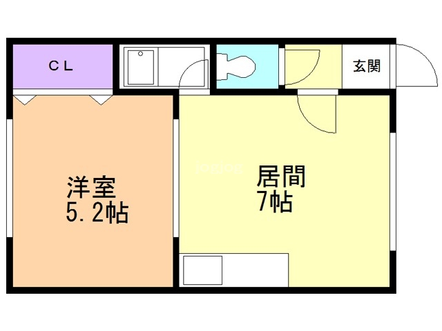 福士マンション　Ｂの間取り