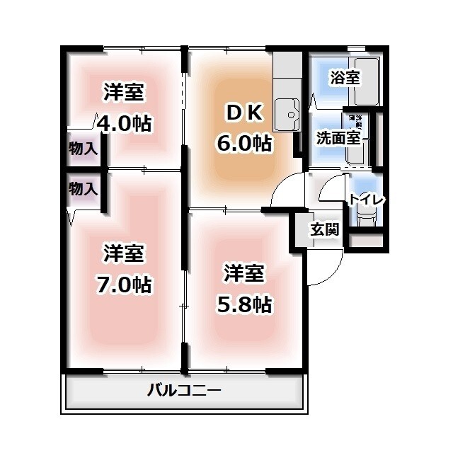 クレセールメゾン　Ｃの間取り