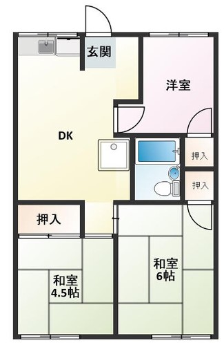 緑風荘の間取り