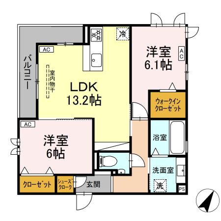 【D-squareつつじが丘 Iの間取り】