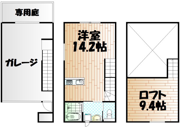 【ガレッシア385の間取り】