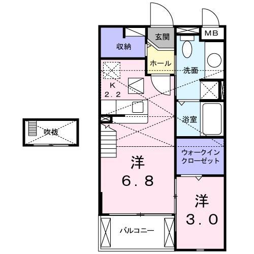 サンシャインコートＢの間取り