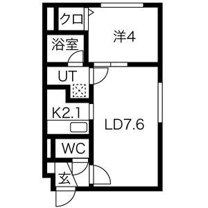 HOPE月寒中央 Bの間取り