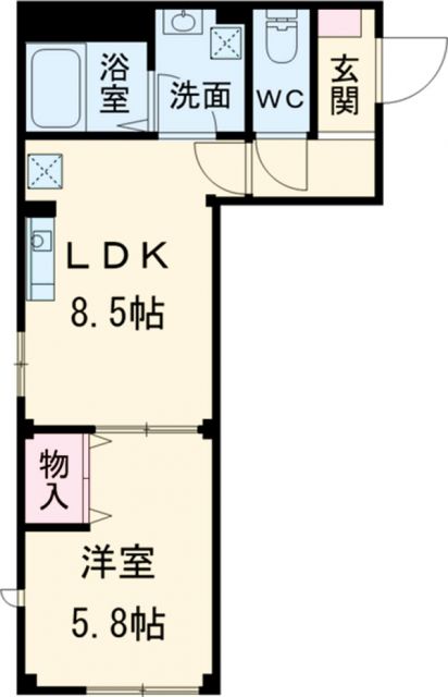 杉並区阿佐谷北のマンションの間取り