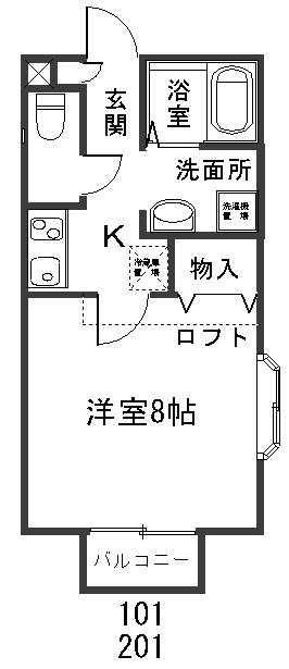 赤坂ハイツの間取り