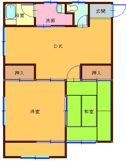 TKハイツの間取り