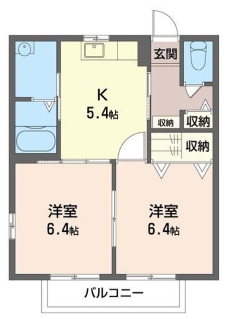 川口市東領家のアパートの間取り