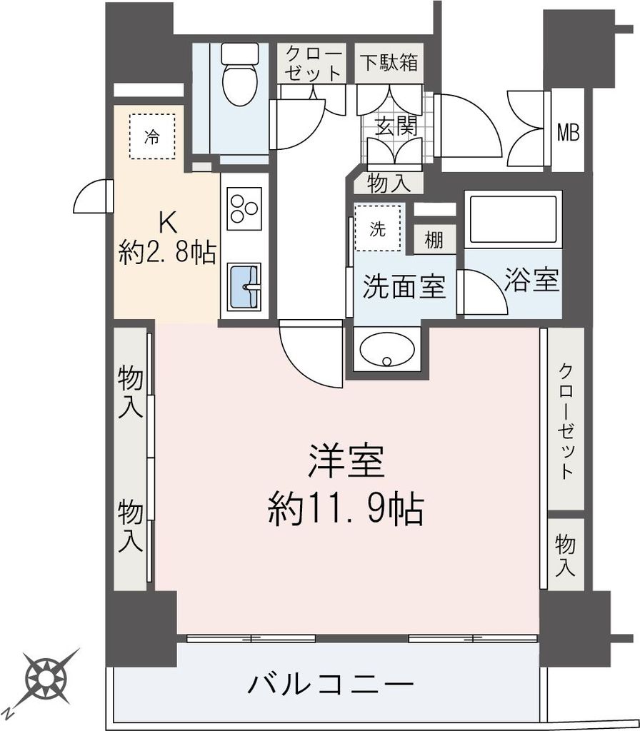 モアクレスト築地の間取り