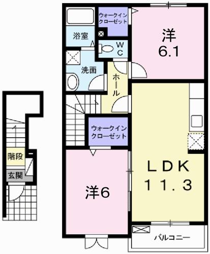 ノース　カレントVの間取り