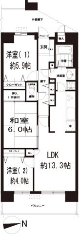 白井ロジュマンの間取り