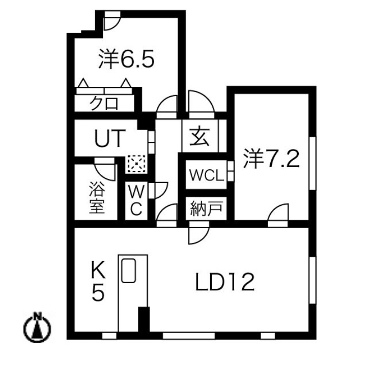 【名古屋市瑞穂区彌富町のマンションの間取り】