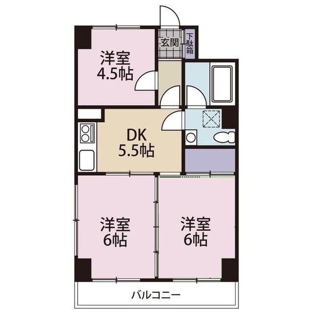 ライブコア辻２丁目の間取り