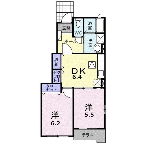 コンフォルタ－ブルの間取り