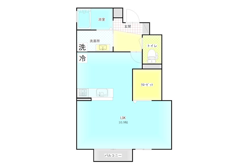 D-room白銀の間取り