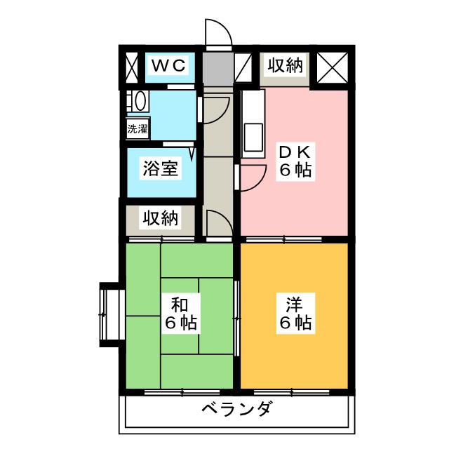 南浦和岡昭マンションの間取り