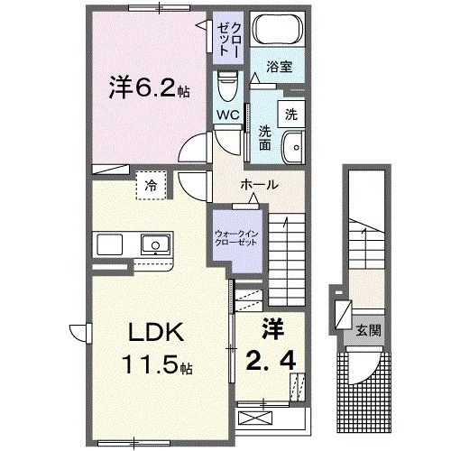 リアン　ヴェールの間取り