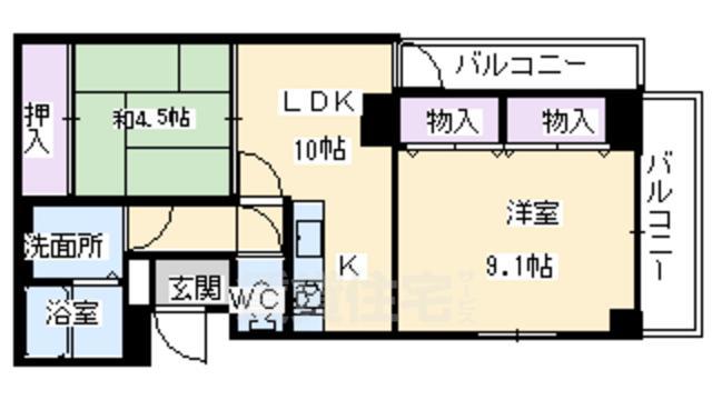 グランフォルム御池の間取り