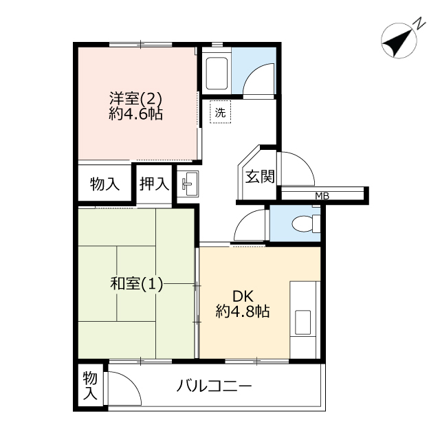 ＵＲ虹ヶ丘の間取り