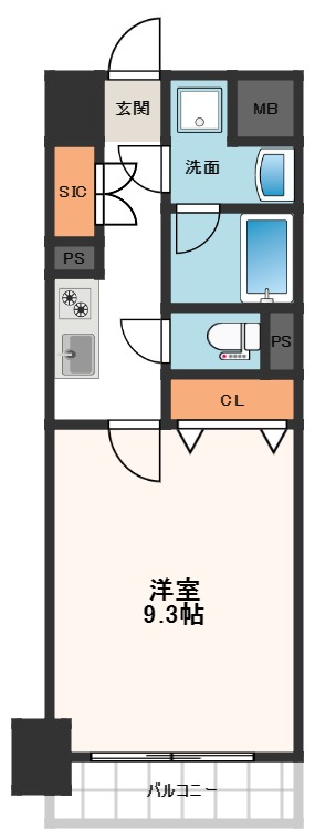 エスリード長堀タワーの間取り