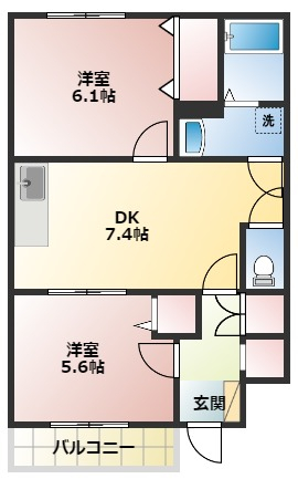 【ボーノAの間取り】