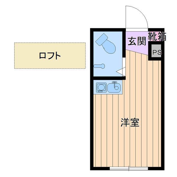 荒川区西日暮里のアパートの間取り