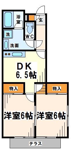 クリオコート西府IIの間取り