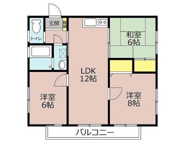 幸手市中のマンションの間取り