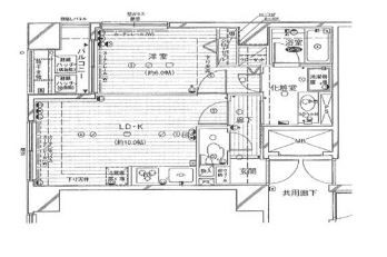 目黒区目黒のマンションの間取り