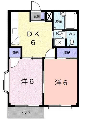 トキタハイツの間取り