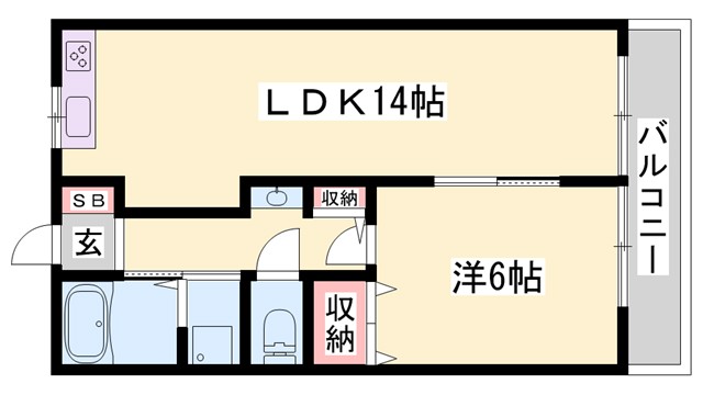 コーポ益三の間取り