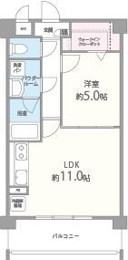 尼崎市金楽寺町のマンションの間取り