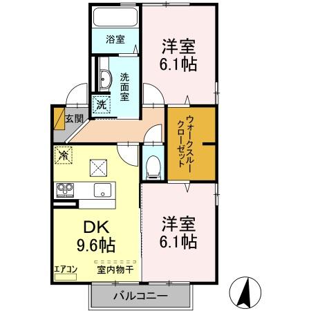 デルソーレ久保台Ａ棟の間取り