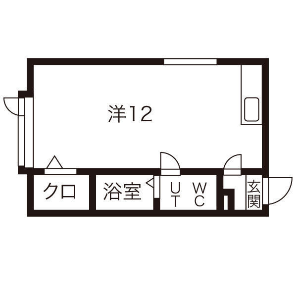 札幌市厚別区厚別南のアパートの間取り