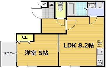 Casa Wood草津大路の間取り