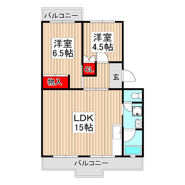 グランメール白幡IIの間取り