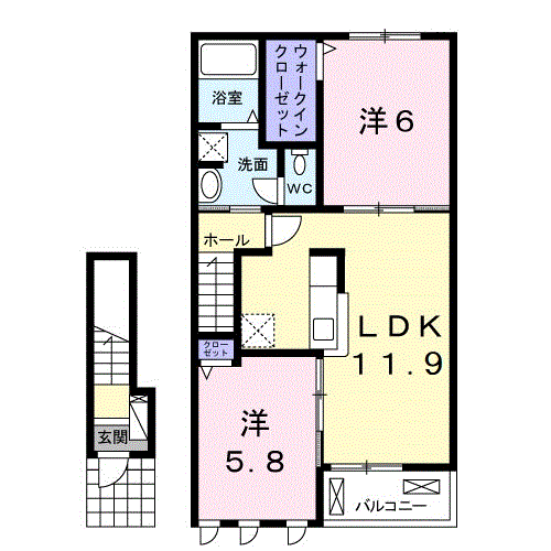 つきの詩Iの間取り