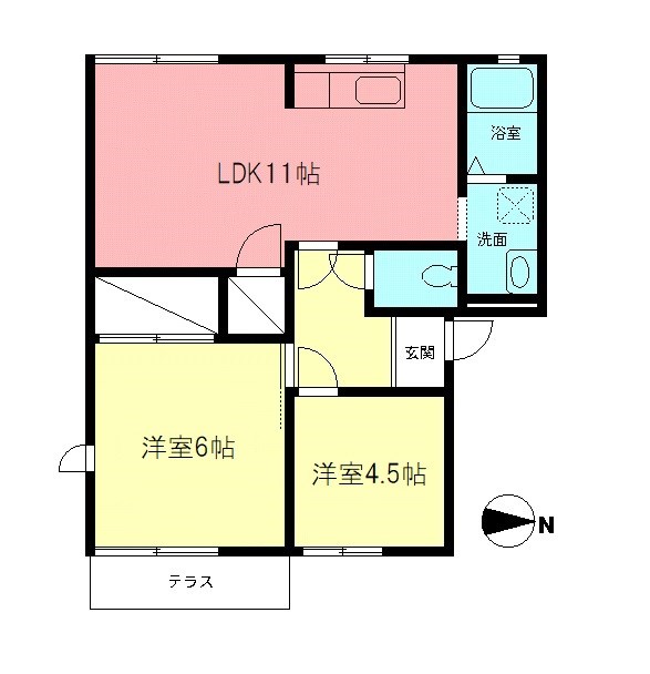 メゾン小町Ａの間取り