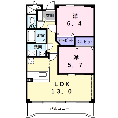 グランシエルの間取り