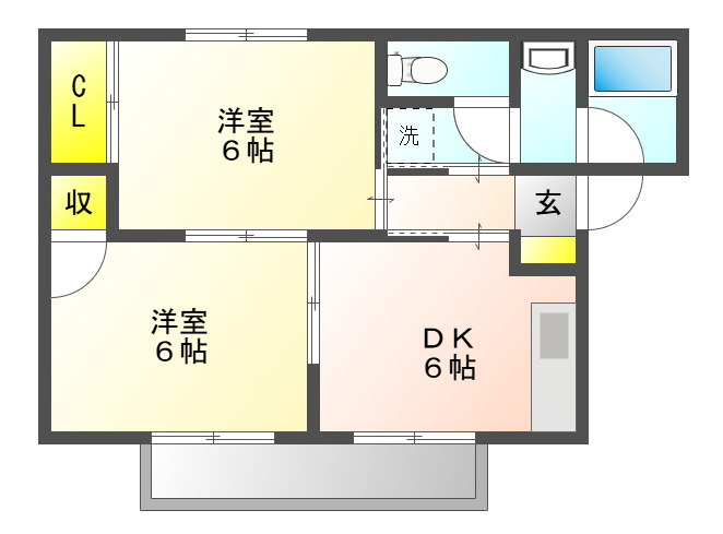 リヴェールA棟の間取り