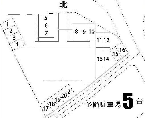 【磐田市上岡田のマンションの駐車場】