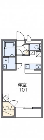 レオパレス北丘の間取り