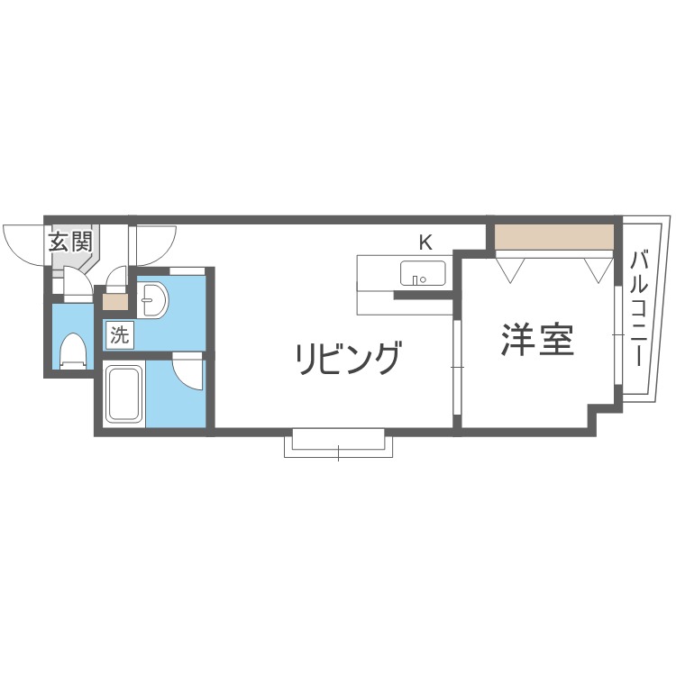 パティーナ東大通の間取り