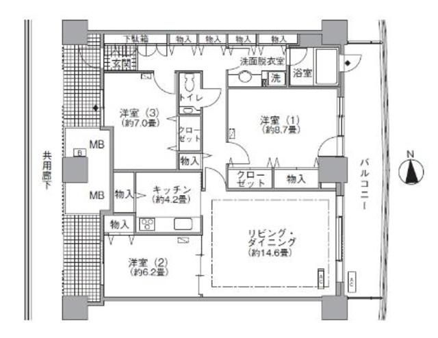 アクティ汐留の間取り