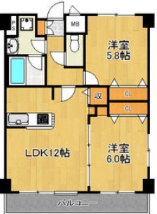 2LDK Mansion in Nakahara-ku, Kawasaki, Kanagawa — photo 2 of 3