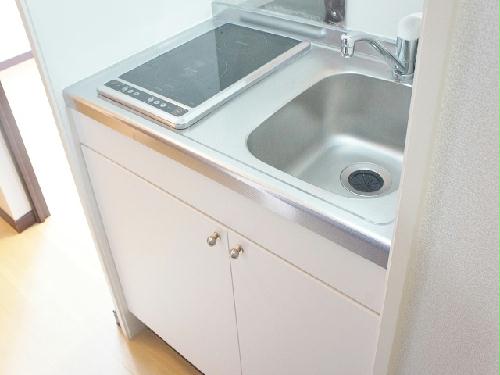 キッチン　使い勝手のいい、２口電気コンロです。