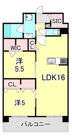 エクセルハイム東灘の間取り写真