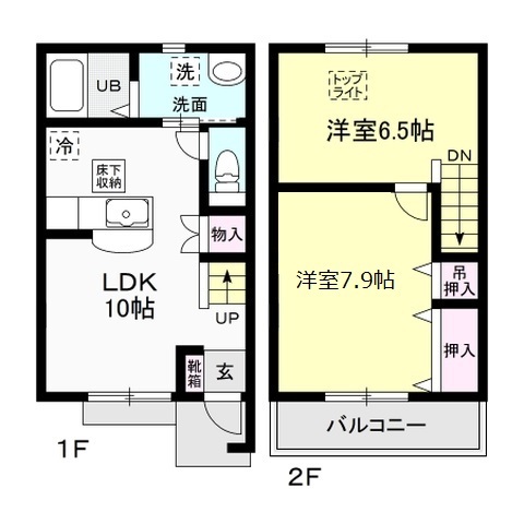 キャステルタウン　ハイム　IIIの間取り