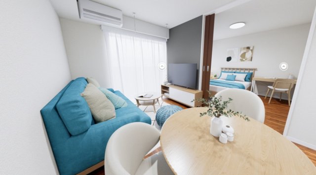 居室・リビング　イメージパースので実際とは異なります